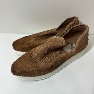 Antelope Platform Textured Brown Booties Shoes 7 or 38